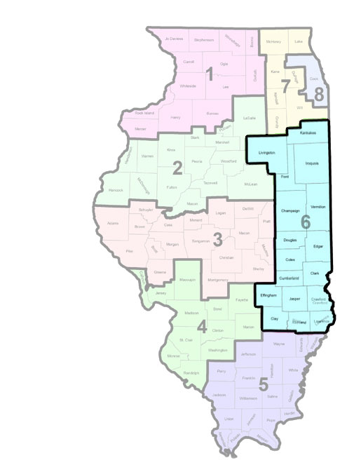 Illinois HIV Care Region 1 map